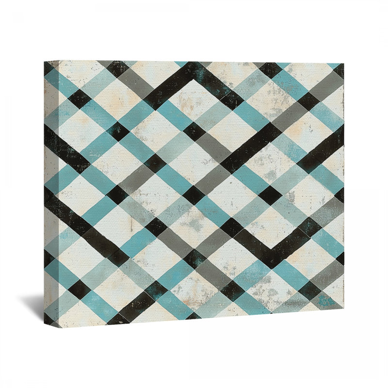 «Squares Canvas Wrap» - Décoration murale géométrique, H 11 po x l 14 po