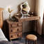 Makeup Vanity with Light mirror,5 drawers,1 chair