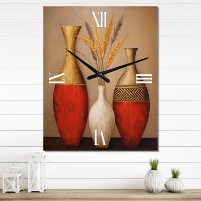 Horloge murale surdimensionnée Dorrel - Boho Pottery