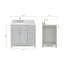 Ensemble de meuble-lavabo simple 37 po Aberdeenshire-85364095-137993427-137993428