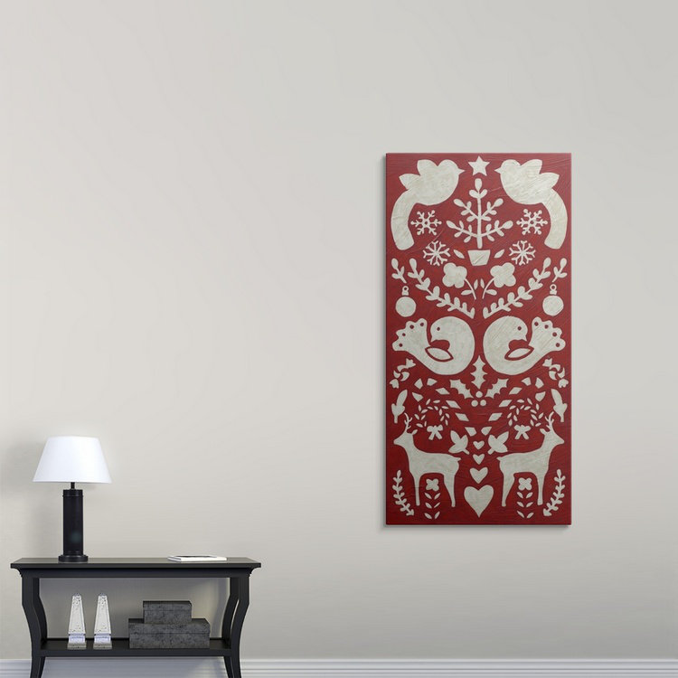 « ii » chariklia zarris, impression Christmas Joy, H 36 po x l 18 po x P 1,5 po, Toile