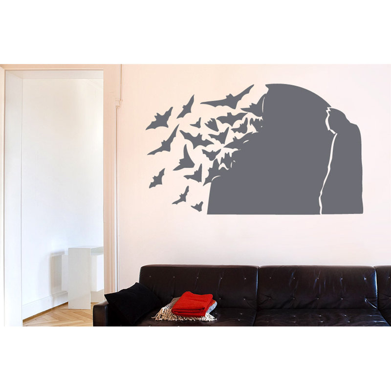 Animals Wall Decal, Large, Grey