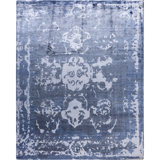 Overdyed One-of-a-Kind Rectangle 8'1" X 10'1" Hand Knotted Area Rug