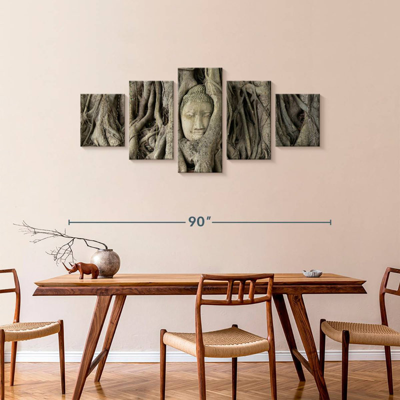 'Mahathat Tree Root Buddha, 36" H x 80" W