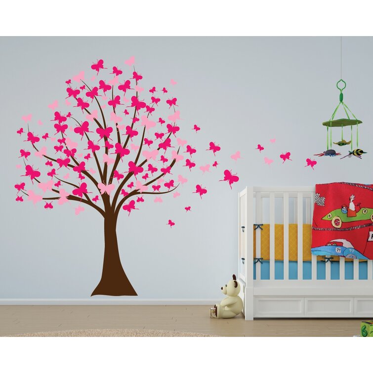 Personalized Birth Poster Panda Pink Flowers Animal Decor 