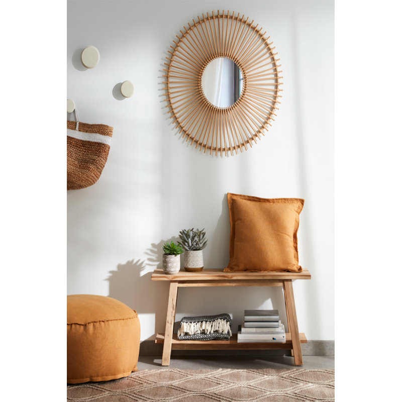 Safara Solid Wood Storage Bench, 22" H x 39" W x 13" D