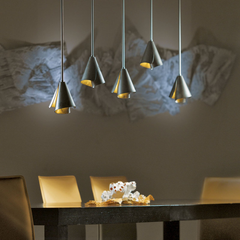 Mobius 1 - Light 5" Wide Single Pendant, Modern Brass