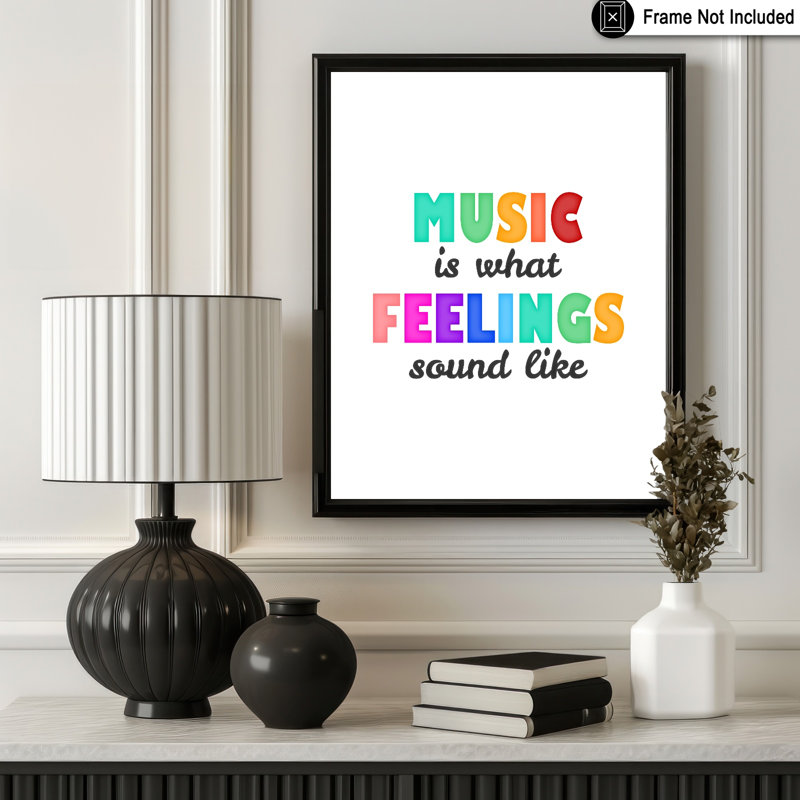 What Feelings Sounds Like No2, 16"H x 20"W, Poster, Unframed
