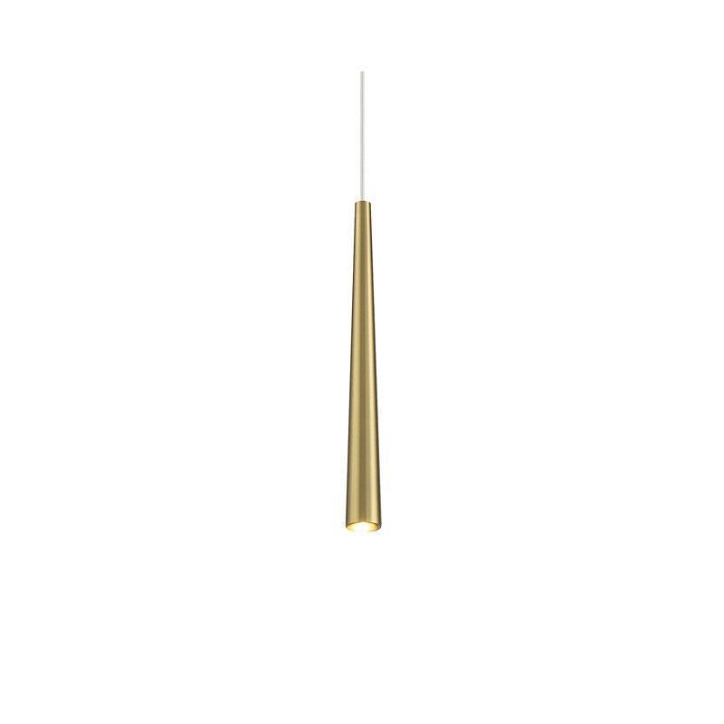 Karhys 1 - Light LED Cylinder Pendant, Brass