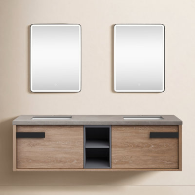 Breckan 72" Double Bathroom Vanity