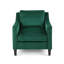 Fauteuil club en velours vert