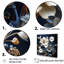 Impression moderne bleu et blanc sur bleuets - I-731755194-731755199