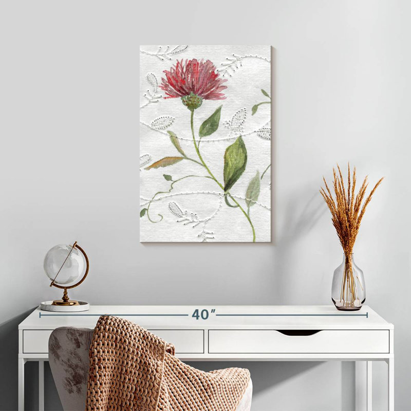 Harnek Botanical Embroidery I, 24" H x 16" W