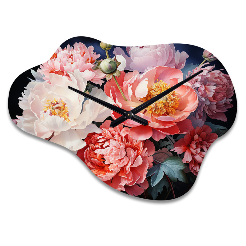 Horloge murale asymétrique en porcelaine China Art, Petit