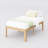 Twin Heavy Duty Metal Bed Frame, Printed Steel Platform Bed, Rounded Edge Legs, Anti-sway, Noise Free-950005628