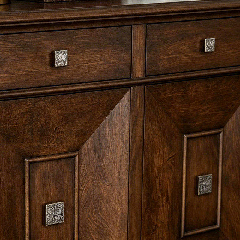Large-Capacity Retro Sideboard