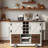 Rolling Kitchen Island With Drop Leaf, Power Outlet, 2 Cabinets, 2 Drawers, 4 Large Wheels, Spice Rack And Removable Hollow Wine Rack-1078964392