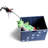 Large Dog Toys Storage Box 16" X 12" Pet Toy Storage Basket With Lid. Perfect Collapsible Canvas Bin For Cat Toys And Accessories Too