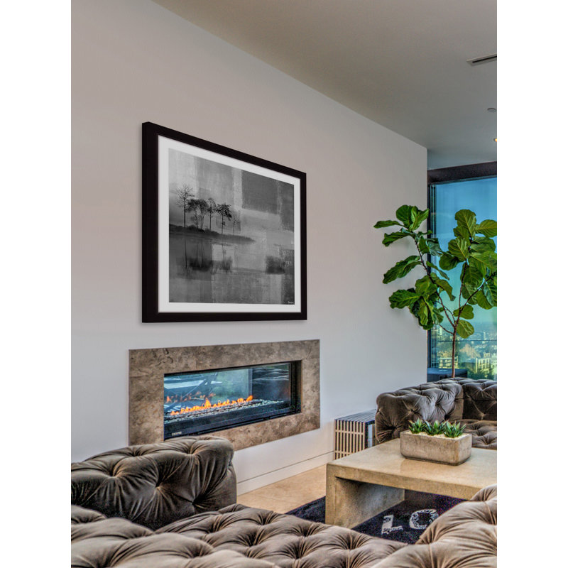 « grey landscape » par parvez taj,-cadre photo, reproduction d’art sur papier, H 12 po x l 12 po x P 1,5 po