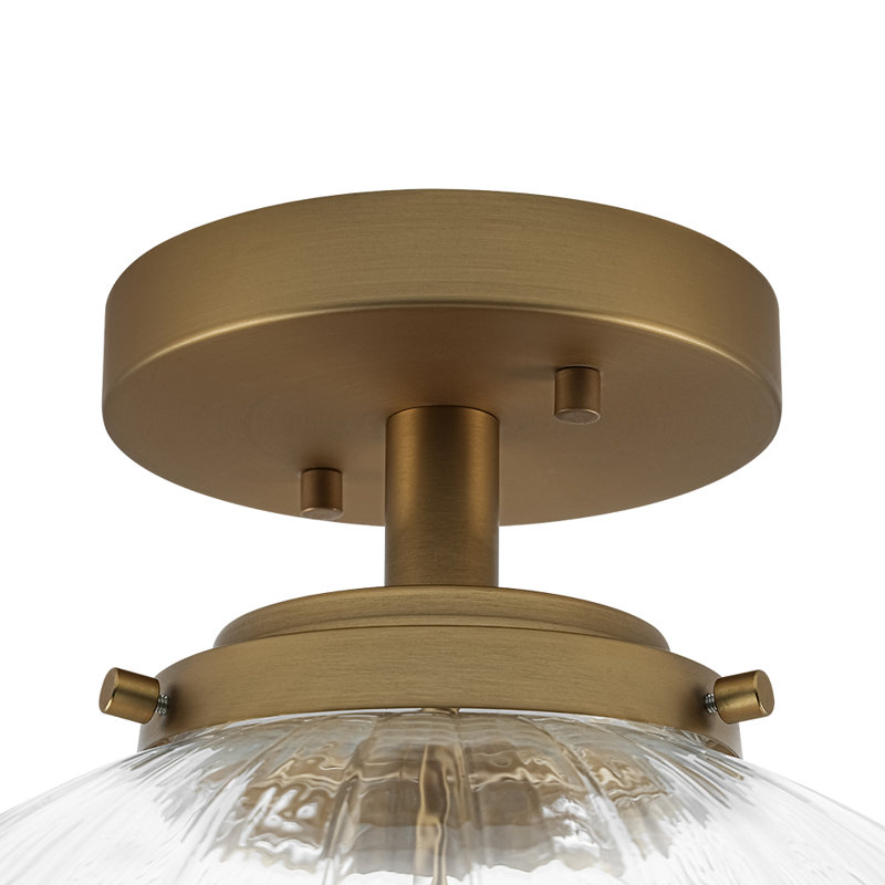 Plafonnier simple semi-encastré 1 lumière