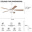 Ventilateur de plafond 52 po Amantha-453447991