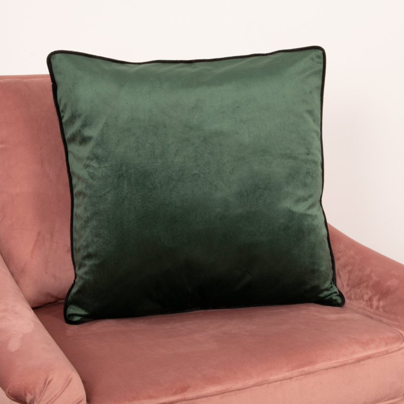 Aalivia Square Cushion Cover, Green