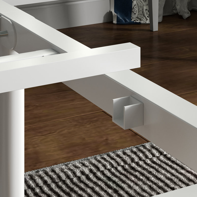 Kempst 14 Inch Full Size Metal Platform Bed with Headboard and Footboard, Heavy Duty Mattress Foundation with Steel Slats Support, No Box Spring Needed, Under Bed Storage