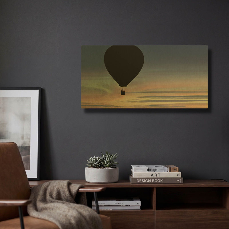« Rising » de Don Schwartz, tableau mural en métal doré, 61 x 30,5 cm, 24 po x 12 po