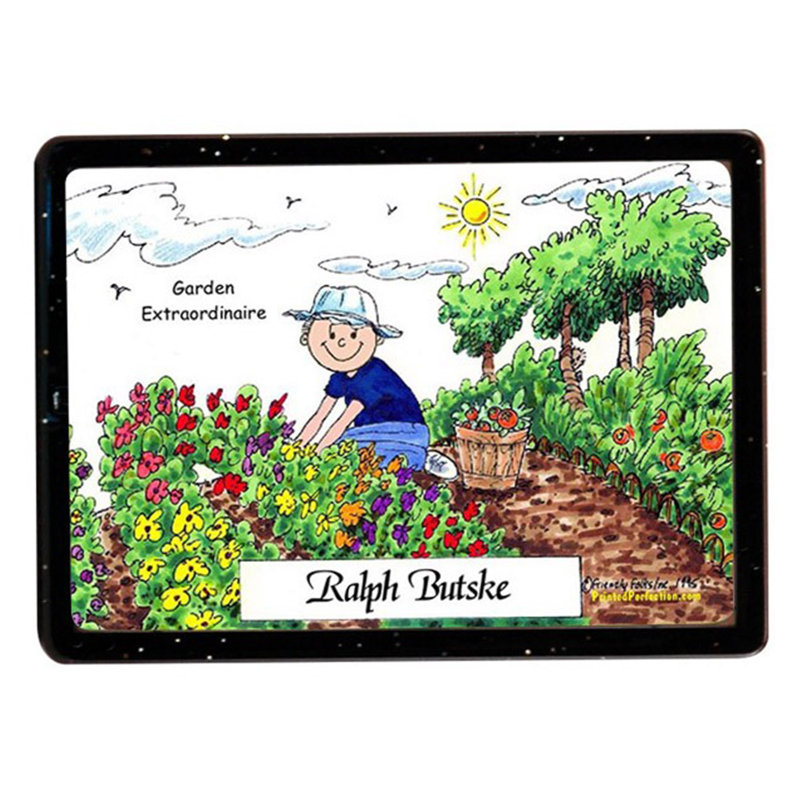 Jardinier personnalisé - aimant acrylique mâle - excellent cadeau!, Oui