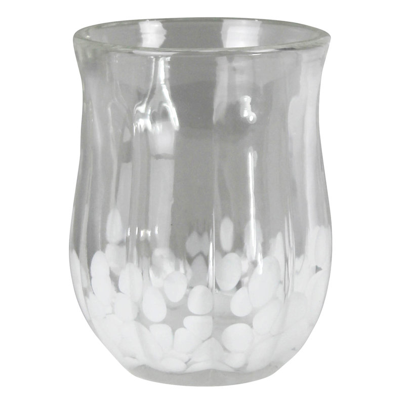 Votive With Speckled Bottom, Glass