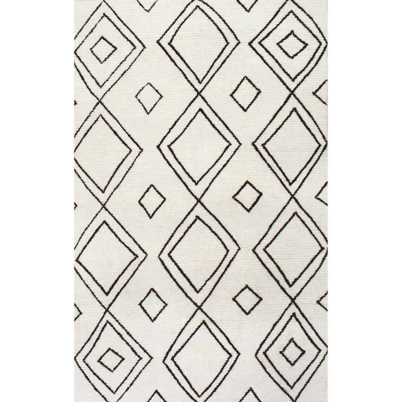 Musselman Wool Moroccan Indoor Rug, Rectangle 3' x 5'