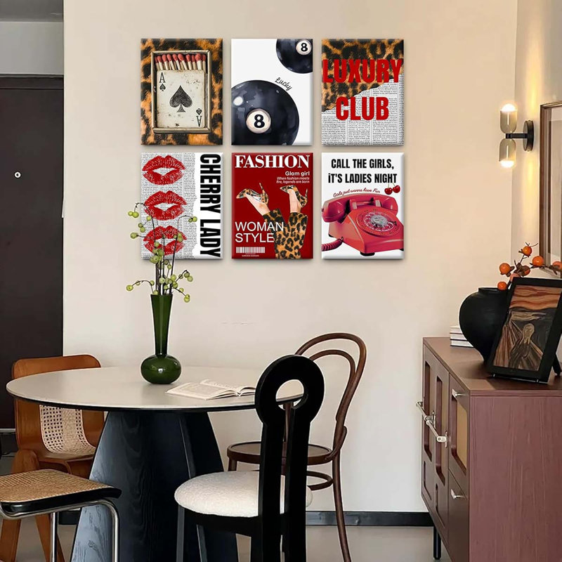 6 Piece Wrapped Canvas Print