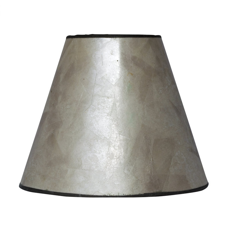 Abat-jour cloche en mica 5 "(à pince), Argent