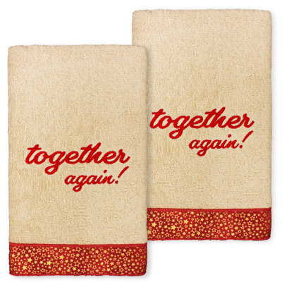 Ensemble de 2 serviettes en coton Christmas