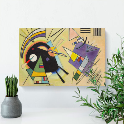 Black And Violet by Wassily Kandinsky - Wrapped Canvas Painting