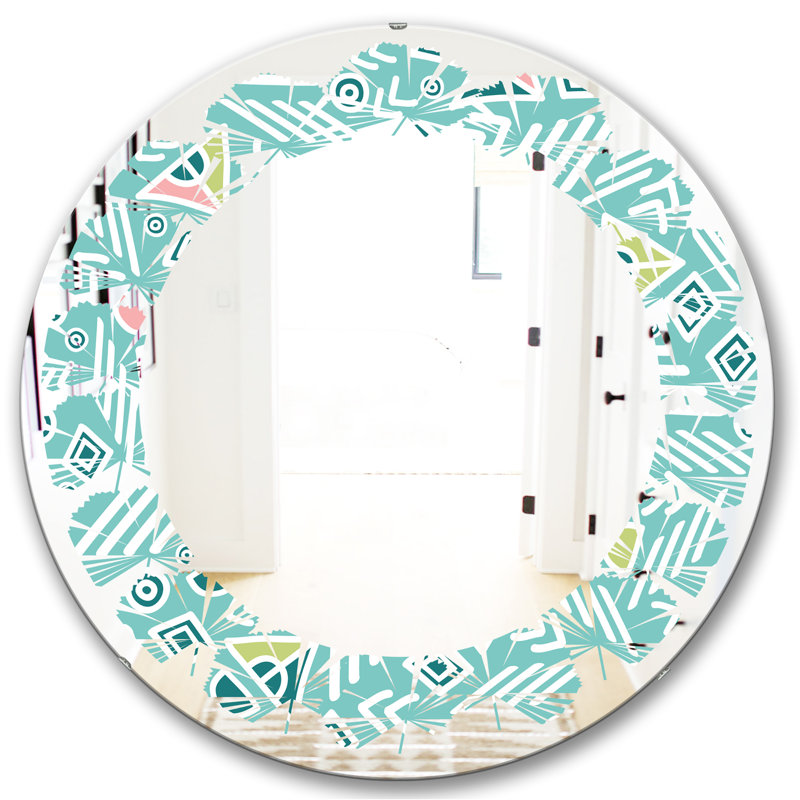 Miroir mural Leaves, H 23,6 po x l 23,6 po