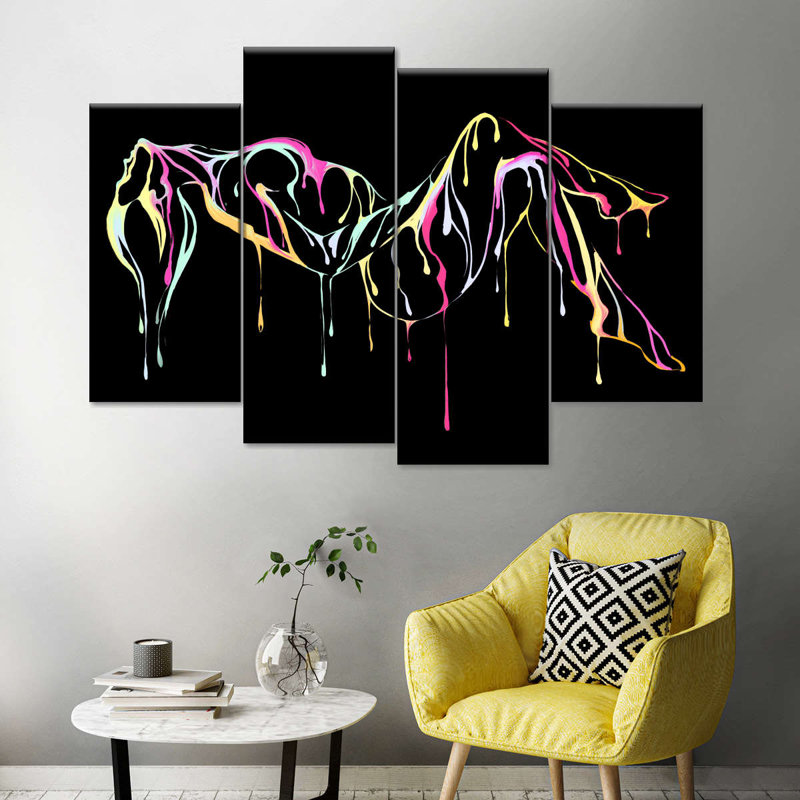Impression sur toile Sensual Abstract, H 27 po x l 43 po x P 1,25 po