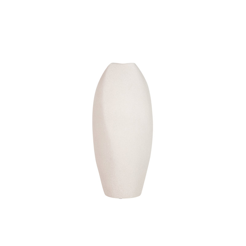 Ceramic / Porcelain Table Vase, Grey, 30cm H x 16cm W x 16cm D