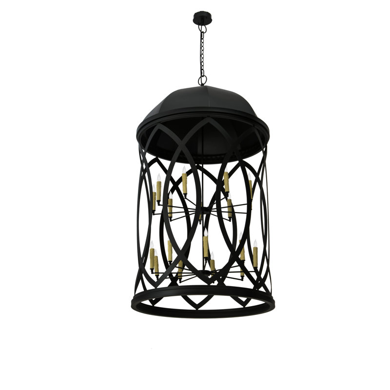 Luminaire suspendu géométrique 18 lumières Grafton