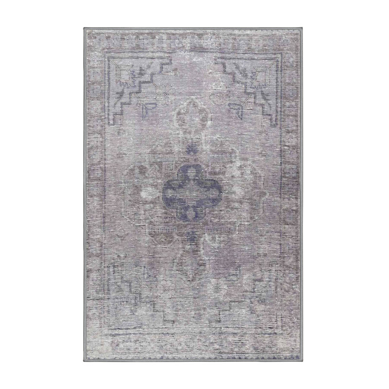 Tapis gris/beige traditionnel Osbourn, Rectangle 2 pi x 3 pi