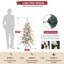 Arbre de Noël mince avec pommes de pin-130068752