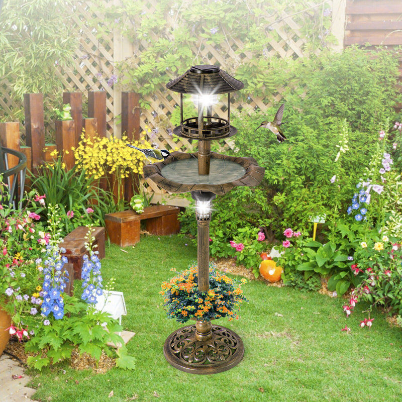 Freestanding Feeding Station, Brown