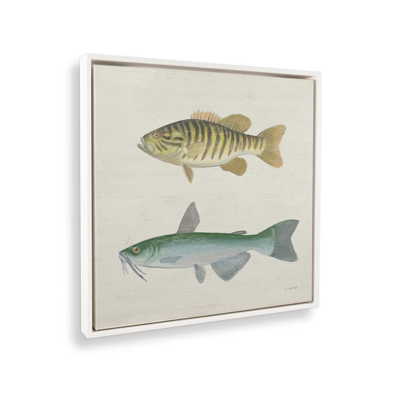 «Waters Edge II» par James Wiens, reproduction d'art sur toile, Cadre flottant, H 30 po x l 30 po, Blanc