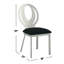 Ensemble de 2 chaises d'appoint en microfibre et en métal
