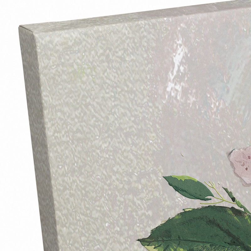 «Steer with Flowers», reproduction sur toile, H 20 po x l 30 po