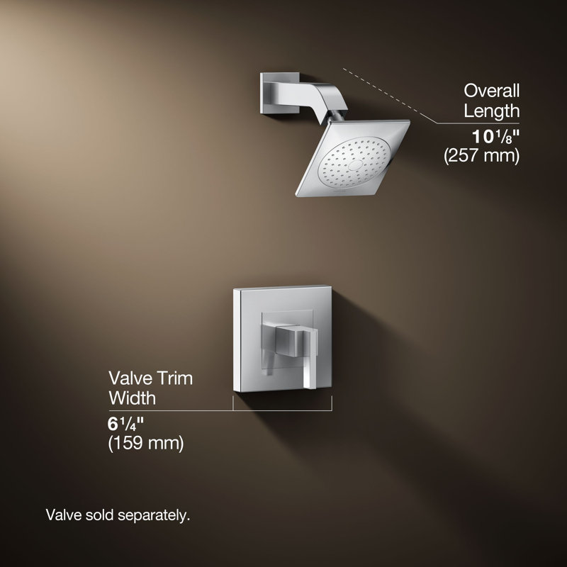 Loure Tub and Shower Faucet, Polished Chrome