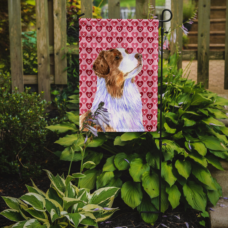 Drapeau de jardin Varastad, Berger australien (beige et mauve)
