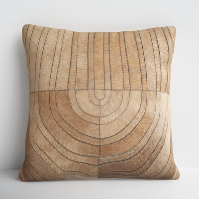 Evan 20" x 20" Cowhide Throw Pillow
