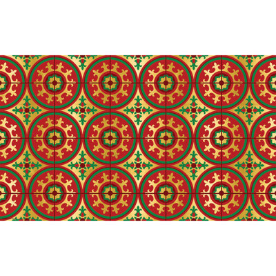 Tapis intérieur / extérieur lavable Christmas Tile