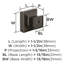 Poignée d'armoire en métal noir de 1-1 / 2 po (38 mm) Blackrock-109273988-109273992
